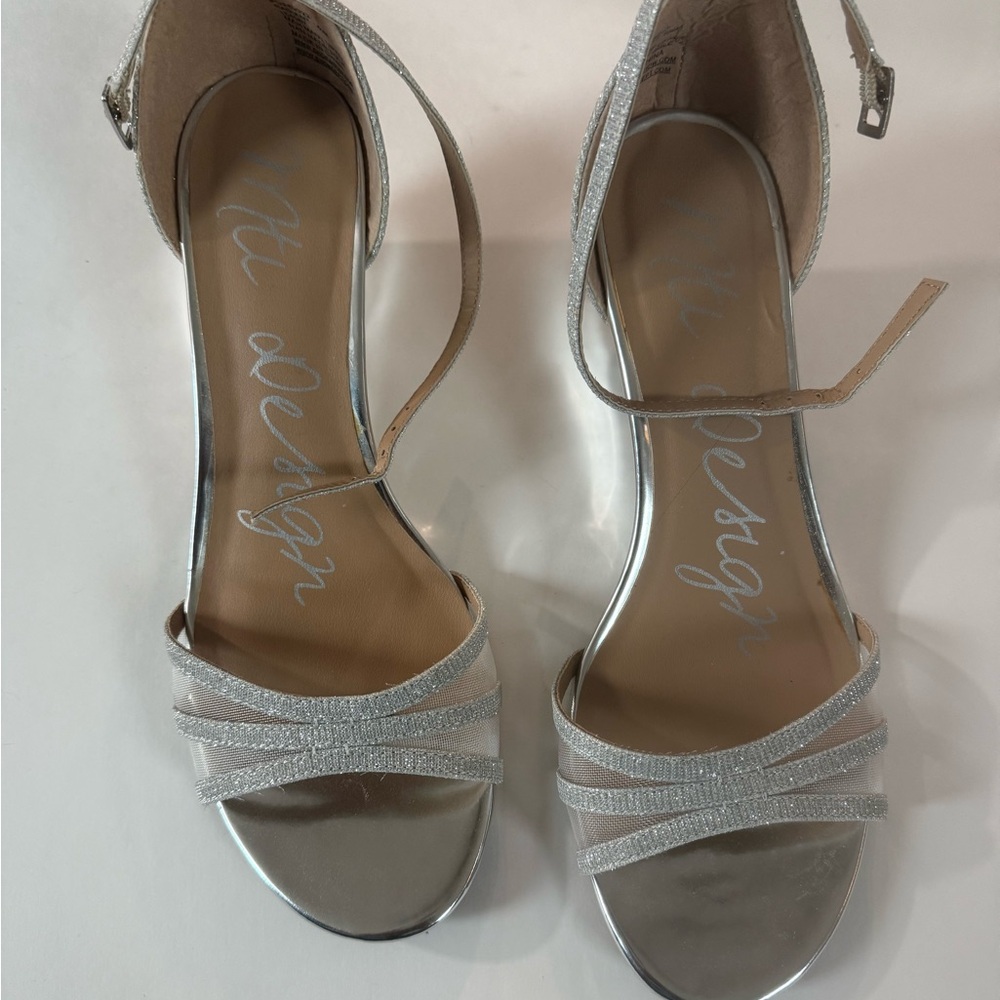 Mti Design silver heel wedges